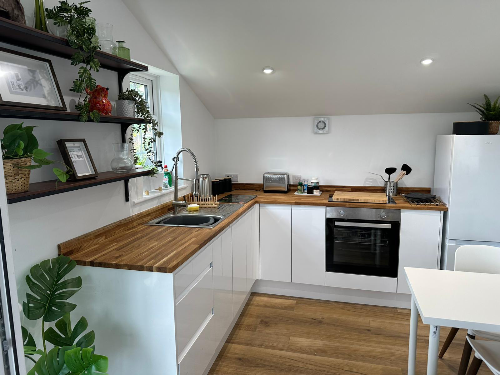 Garage conversion demolition stage by A Baker Construction in West Sussex